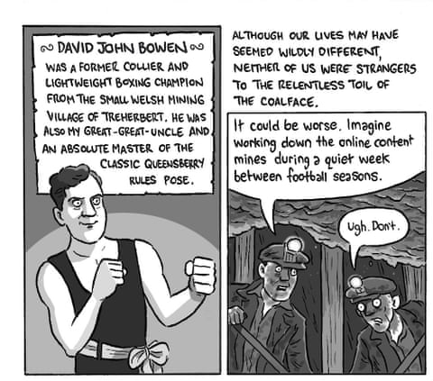 David Squires on … his boxing forebear who died on the Titanic, panel 1