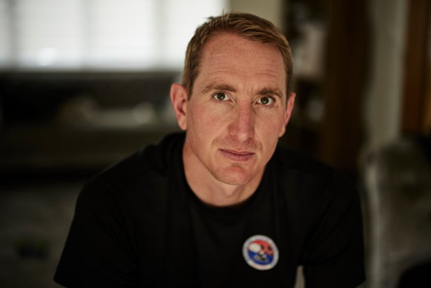 Chris Kirkland, fotografiado la semana pasada en su casa en Lancashire.