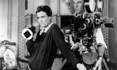 US film director Dorothy Arzner on the set of her 1927 film Get Your Man.
