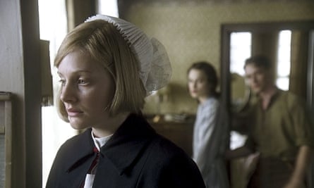 Romola Garai, with Keira Knightley and James McAvoy in Atonement.
