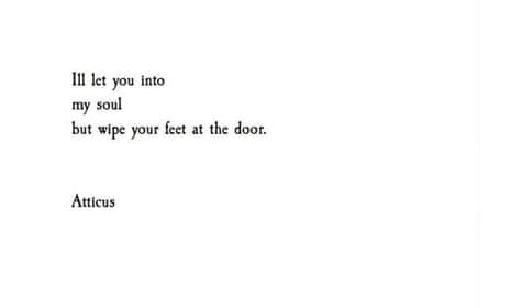 One of Atticus’s Instagram poems