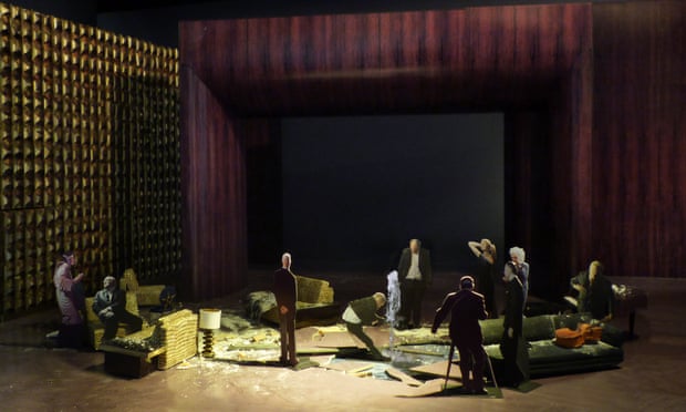 A model of the set design for The Exterminating Angel