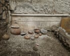 Perfume bottle and child’s necklace among treasures found in Pompeii wardrobe