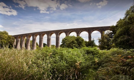 The Cynghordy viaduct between Llandovery and Llanwrtyd Wells on the the Heart of Wales railway line