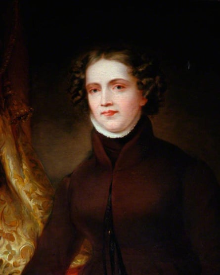 Detail from a portrait of Anne Lister by Joshua Horner, circa 1830. The portrait is on display at Shibden Hall.