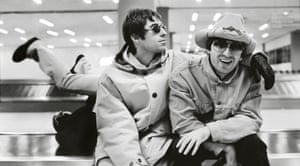 Schiphol airport Nov, 1997 noel oasis Jill Furmanovsky