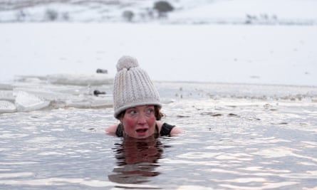 Ice swimming in Scotland