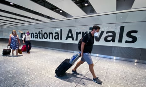 Passengers in the arrivals hall at Heathrow Airport, London, after a flight from Croatia landed on Saturday.