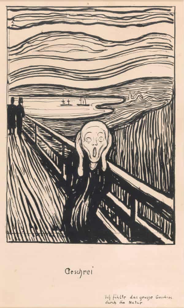 The 1895 lithograph of The Scream.
