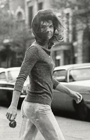 Jackie Onassis in Madison Avenue, New York City, in October 1971
