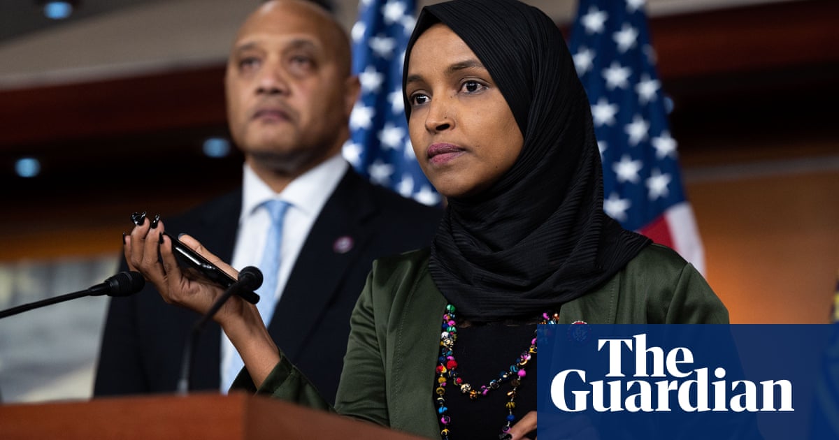 Ilhan Omar plays death threat left on voicemail during press briefing – video