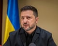 Volodymyr Zelenskyy speaks to the media after a German-Ukrainian business forum in Kyiv, Ukraine, Sunday, Oct. 4, 2026. (AP Photo/Dan Bashakov)