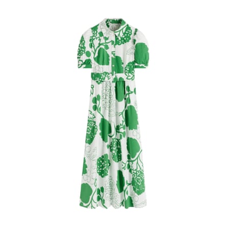 Boden Belted Cotton Midi Dress