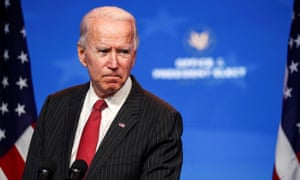 President-elect Joe Biden speaks after meeting with governors in Wilmington, Delaware, on 19 November.