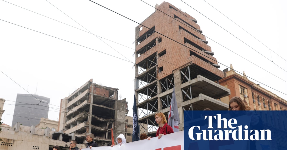 Thousands protest Jared Kushner-linked development on site of bombed-out Belgrade building