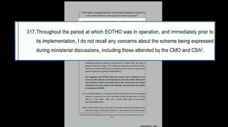 Extract from Sunak’s witness statement