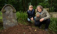 Lovely, silly wordplay … Alan Davies and Sarah Alexander in Jonathan Creek.