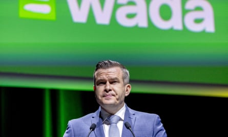 World Anti-Doping Agency (WADA) president, Witold Banka attends the World Anti-Doping Agency symposium in Lausanne.