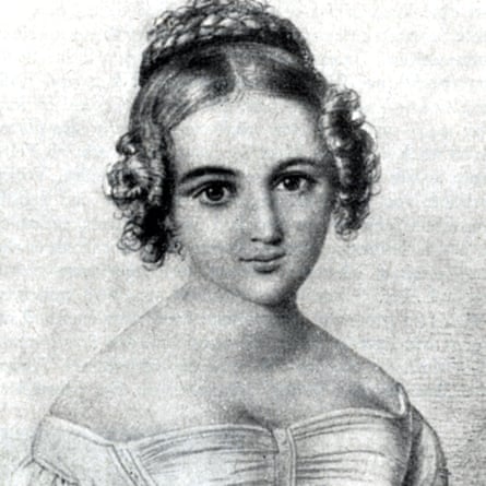 Drawing by Wilhelm Hensel of his wife-to-be, Fanny Mendelssohn.