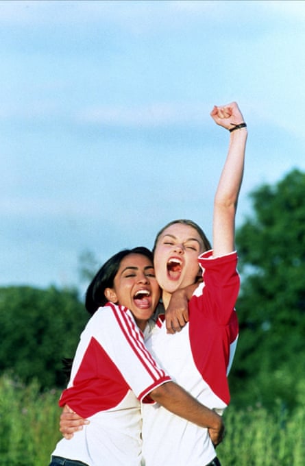 Parminder Nagra and Keira Knightley in Bend It Like Beckham.