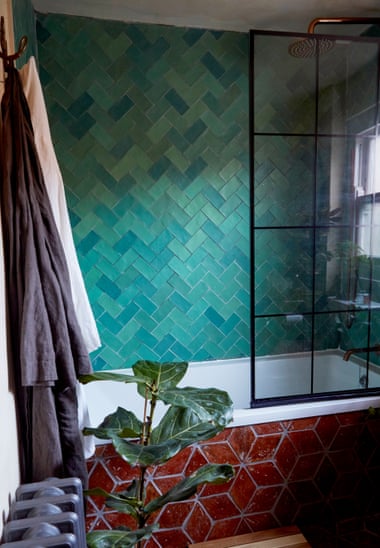 Tile style: the bathroom was completed in just 10 days, at the same time as the kitchen.