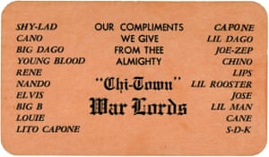 Thee Almighty & Insane: Chicago Gang Business Cards from the 1970s & 1980s