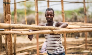 Yusuf Mohammed, a construction worker, is angry about the new railway.