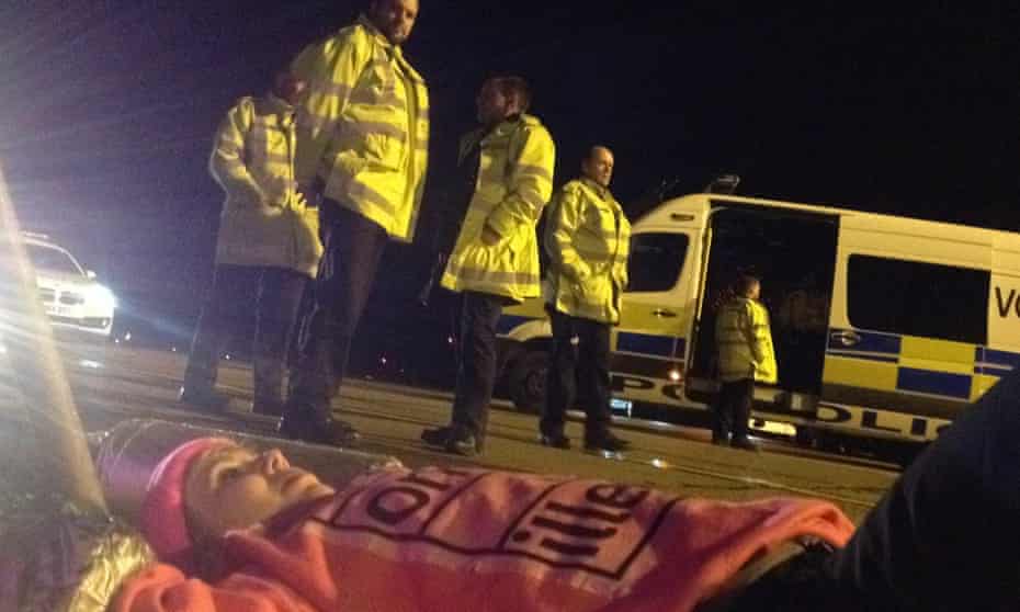 The Stansted 15 blocked a runway in March 2017 to stop a deportation flight from taking off.