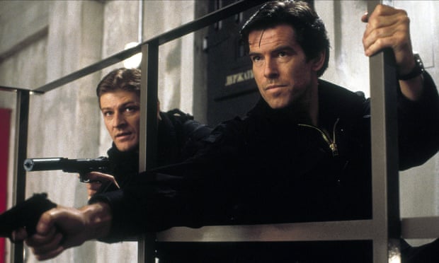 High five … the fifth film Bond Pierce Brosnan’s dam dive in GoldenEye inspired Kim Sherwood’s love of 007.