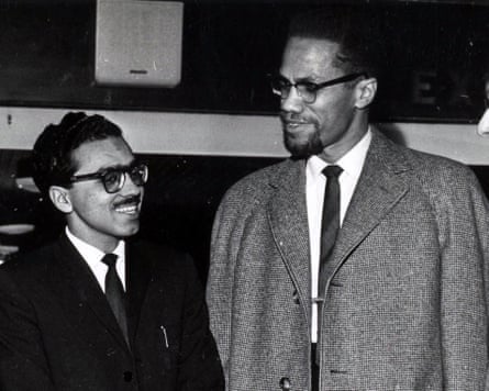 Ghayasuddin Siddiqui with Malcolm X in 1964