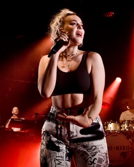 Anne-Marie on stage in Berlin in April 2018