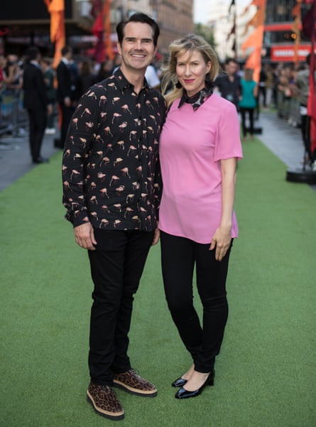 Carr with his partner, Karoline Copping in 2018.