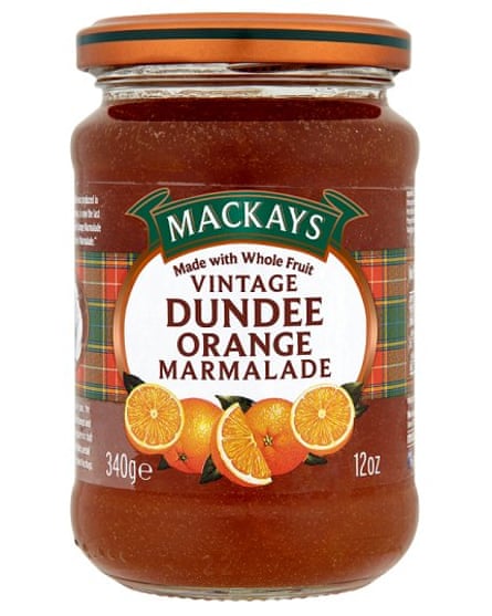Mackays Vintage Dundee orange marmalade.