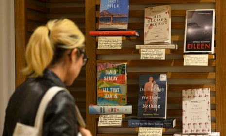 How to decide … Man Booker shortlisted books on display, 2016.