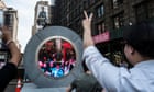 Smiles, waves – and flashed body parts: video portal links Dublin and New York