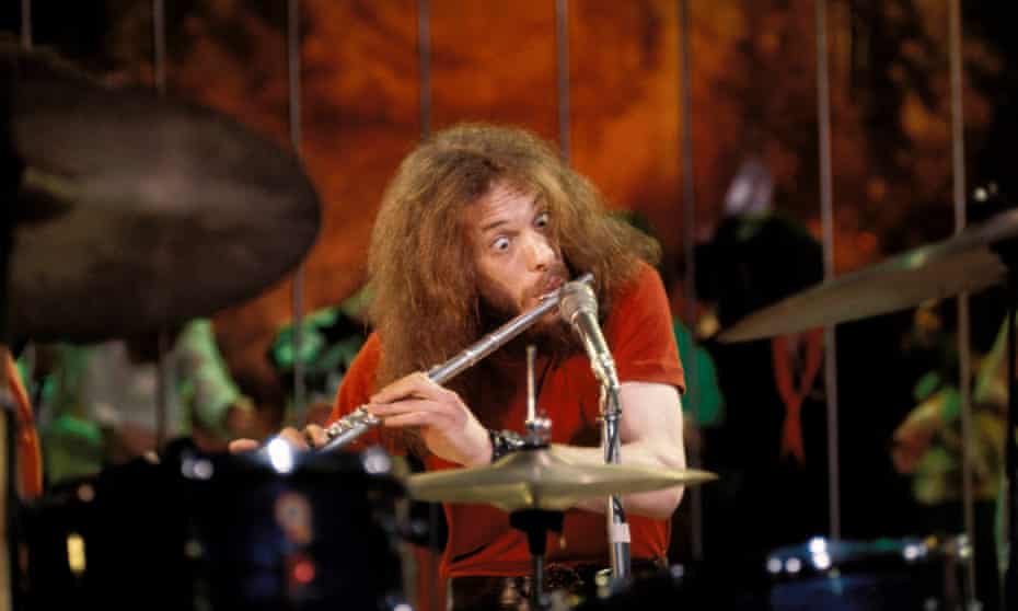 Jethro Tull plays a flute – probably not made of steel.