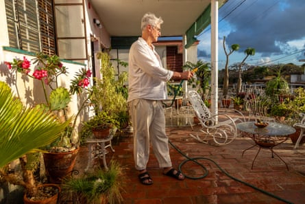 Cris Sanchez, Each afternoon his parents go for a walk and he waters the plants on the terrace of the home they share in Havana. He describes the daily act as a part cleanse, part meditative exercise and simply a break from caring for them. Since returning to Cuba Cris has slipped into the habit of using prescription sourced on the black market ‘just to take the edge of of things’