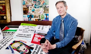 ‘I’ve got off lightly compared to human rights defenders in Russia, Iran or Uganda … Tatchell in his London flat.