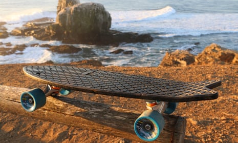 LA-based Bureo uses recycled nylon fishing nets to make skateboards and sunglasses.