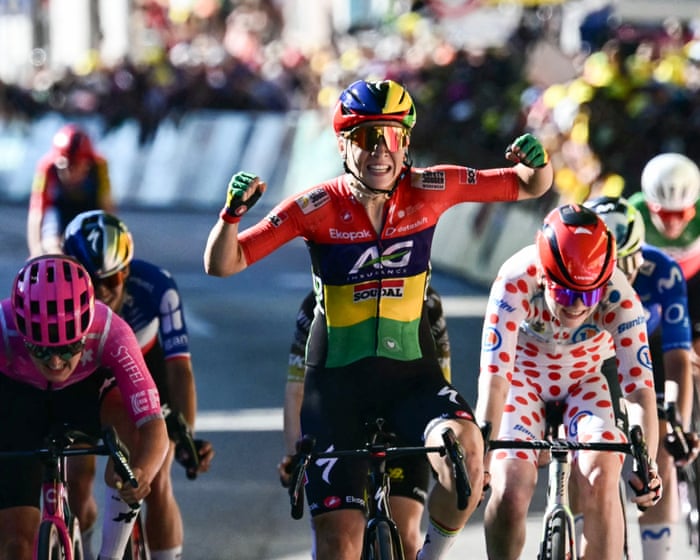 Tour de France Femmes 2026: Kim Le Court wins stage six sprint after breakaway – live