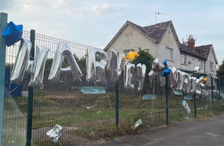 Tributes left for the two teenagers in Ely, Cardiff,