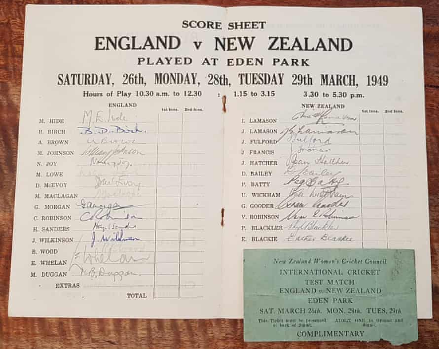 Eden Park Programme 1949 Test Eng v NZ