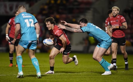 Salford picked up their first win of the season against Huddersfield in March.
