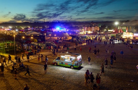 An Ice Cream van by the Other stage