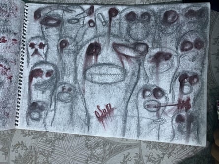 A sketch made by Sufi Shaheen