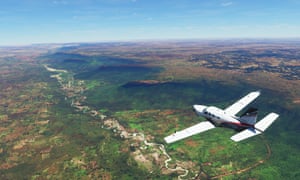 Microsoft’s updated Flight Simulator contains a ‘near-photorealistic depiction of the entire planet’.