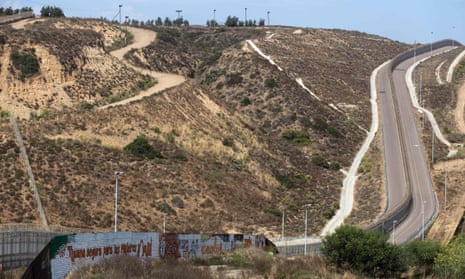 Partial view of the US-Mexico border wall in Tijuana, Mexico on 6 July 2017. 