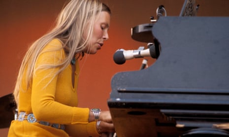 ‘They fed me to the beast’ ... Joni Mitchell at the Isle of Wight festival, 1970.