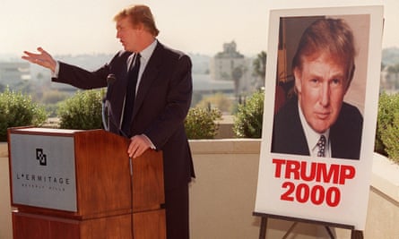 How Trump's political playbook evolved since he first ran for president in 2000 | Donald Trump | The Guardian