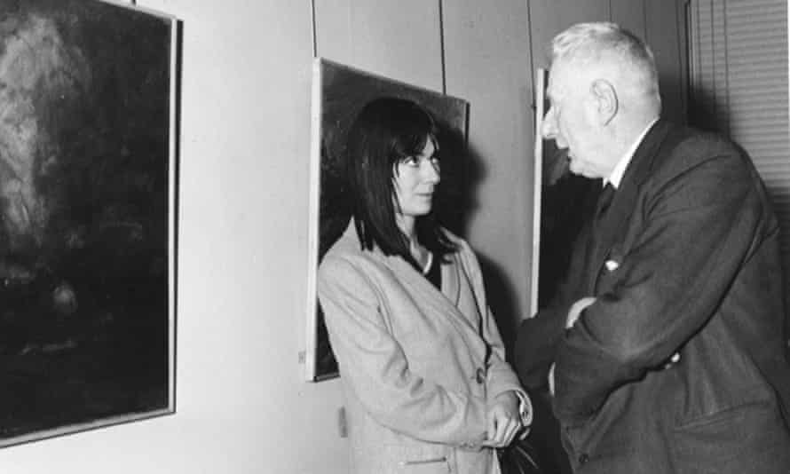 LS Lowry with Sheila Fell, the young artist he championed, in November 1965.